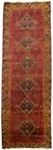 vintage-shiraz-runner-red-field.jpg handwoven-shiraz-runner-iran.jpg saffron-border-vintage-runner.jpg persian-shiraz-medallion-runner.jpg southern-iran-rug-traditional.jpg