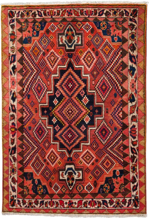 antique-bakhtiari-gabbeh-rug-diamond-motif.jpg handwoven-gabbeh-rug-soft-plush-pile.jpg tribal-persian-gabbeh-rug-cream-border.jpg colorful-diamond-pattern-gabbeh.jpg