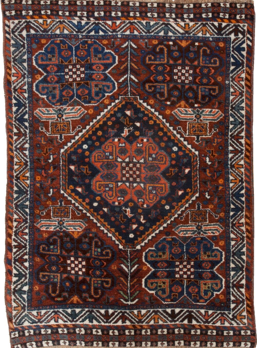 vintage-shiraz-rug-hashtgol-medallion.jpg zoroastrian-ahura-mazda-carpet.jpg persian-rug-animal-motifs.jpg natural-dye-shiraz-rug.jpg geometric-border-shiraz-rug.jpg