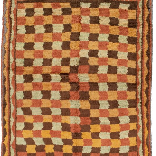 handwoven-bakhtiari-gabbeh-rug.jpg decorative-earth-tone-persian-gabbeh.jpg square-design-gabbeh-rug.jpg artisan-fringe-bakhtiari-gabbeh.jpg