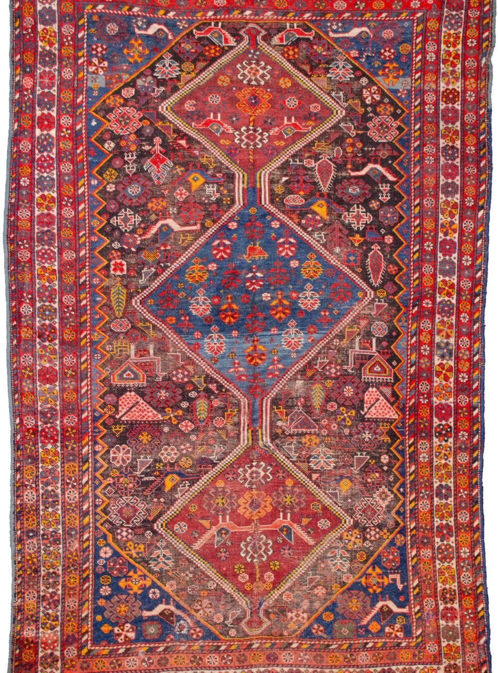 Antique Khamseh Rug 201x123cm - Sharafi and Co