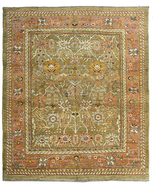 Antique Finished Ushak Carpet 410x345cm