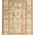 Authentic Sultanabad Handwoven Carpet – Premium Wool and Natural Dyes – Large Flower Design