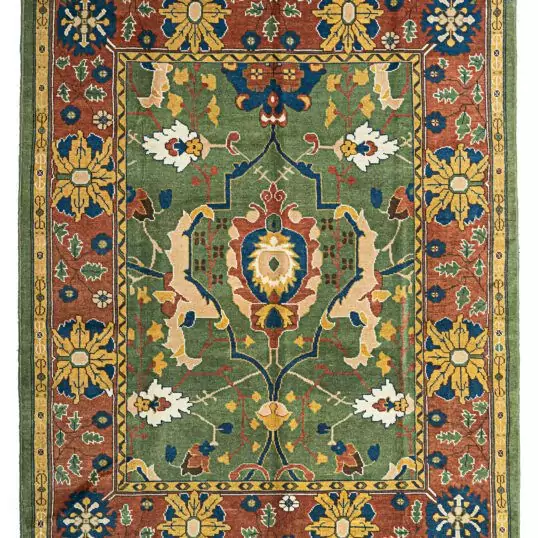 donegal-inspired-ushak-carpet-green.jpg green-ushak-carpet-with-red-border.jpg ushak-carpet-stylised-flower-motifs.jpg handmade-ushak-rug-donegal-style.jpg natural-dyed-ushak-rug-floral.jpg
