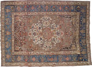 antique rug patina example