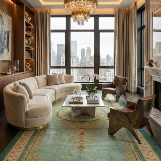 Hand-Knotted Vintage Spanish Rug M414-1