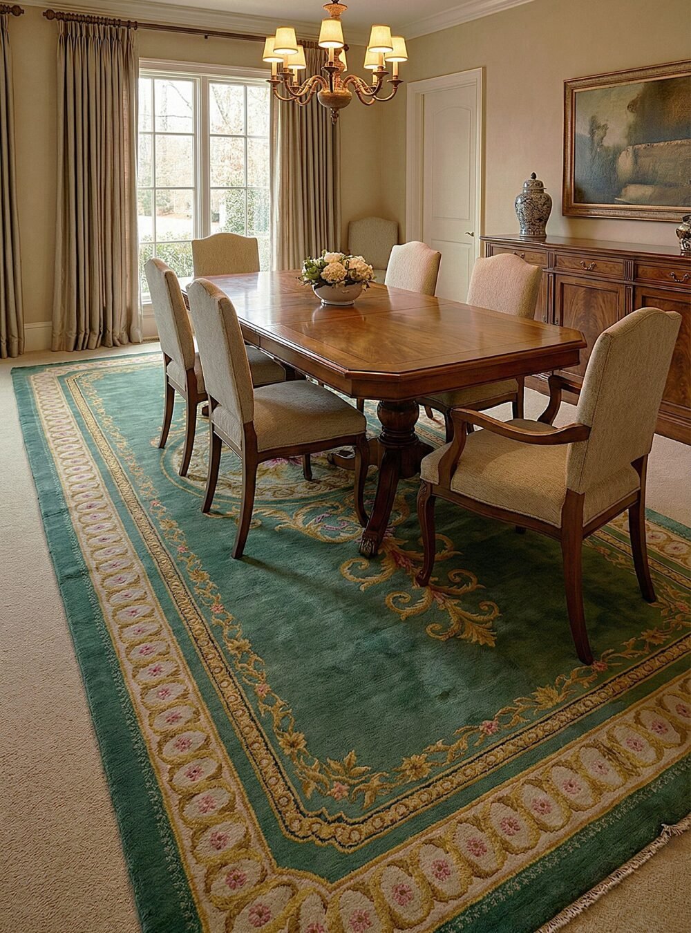 Hand-Knotted Vintage Spanish Rug M414-2 Hand-Knotted Vintage Spanish Rug M414-2