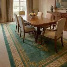 Hand-Knotted Vintage Spanish Rug M414-2
