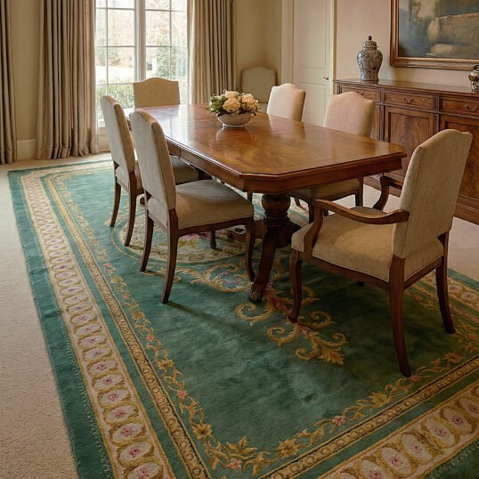 Hand-Knotted Vintage Spanish Rug M414-2