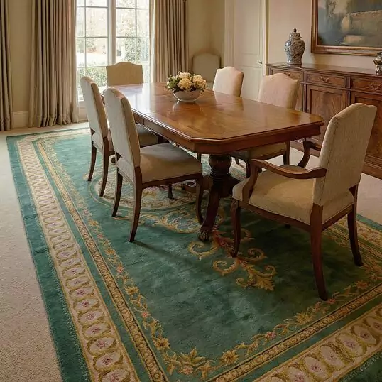 Hand-Knotted Vintage Spanish Rug M414-2