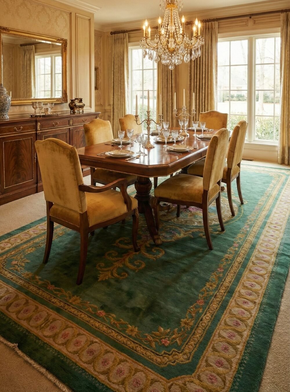 Hand-Knotted Vintage Spanish Rug M414-3 Hand-Knotted Vintage Spanish Rug M414-3