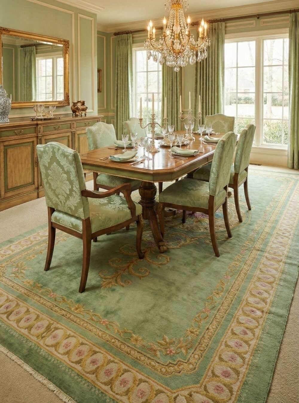 Hand-Knotted Vintage Spanish Rug M414-4 Hand-Knotted Vintage Spanish Rug M414-4