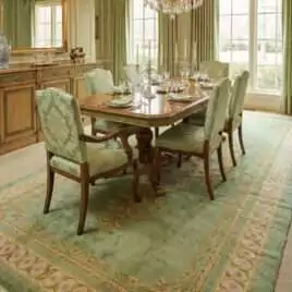 Hand-Knotted Vintage Spanish Rug M414-4
