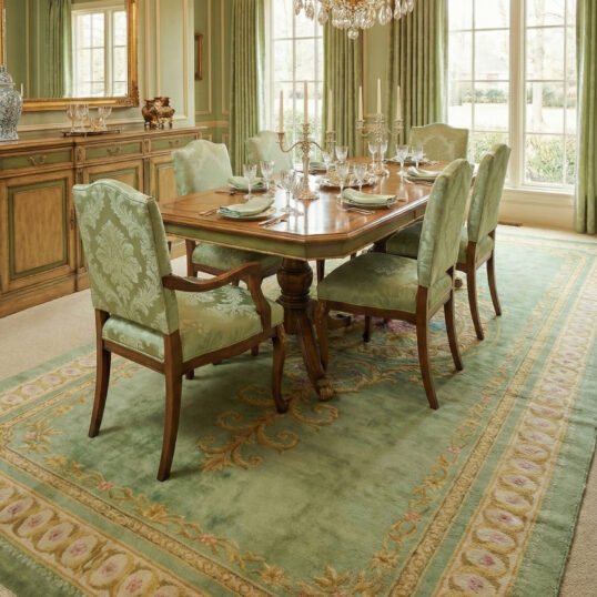 Hand-Knotted Vintage Spanish Rug M414-4