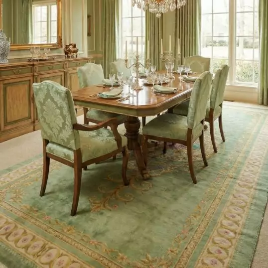 Hand-Knotted Vintage Spanish Rug M414-4