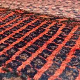 Colorful patterned textile with texture