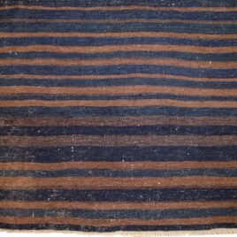Striped textile in blue and brown