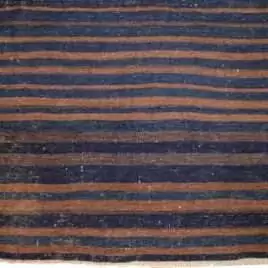 Striped textile in blue and brown