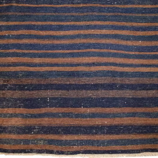 Striped textile in blue and brown