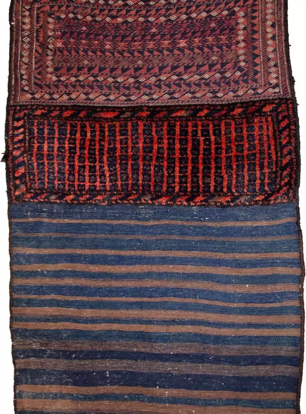 Colorful woven textile with patterns