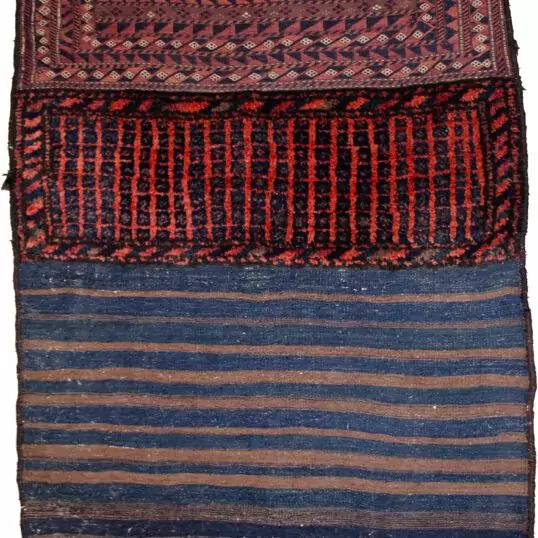 Colorful woven textile with patterns