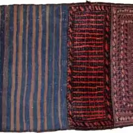 Colorful patterned traditional Persian rug