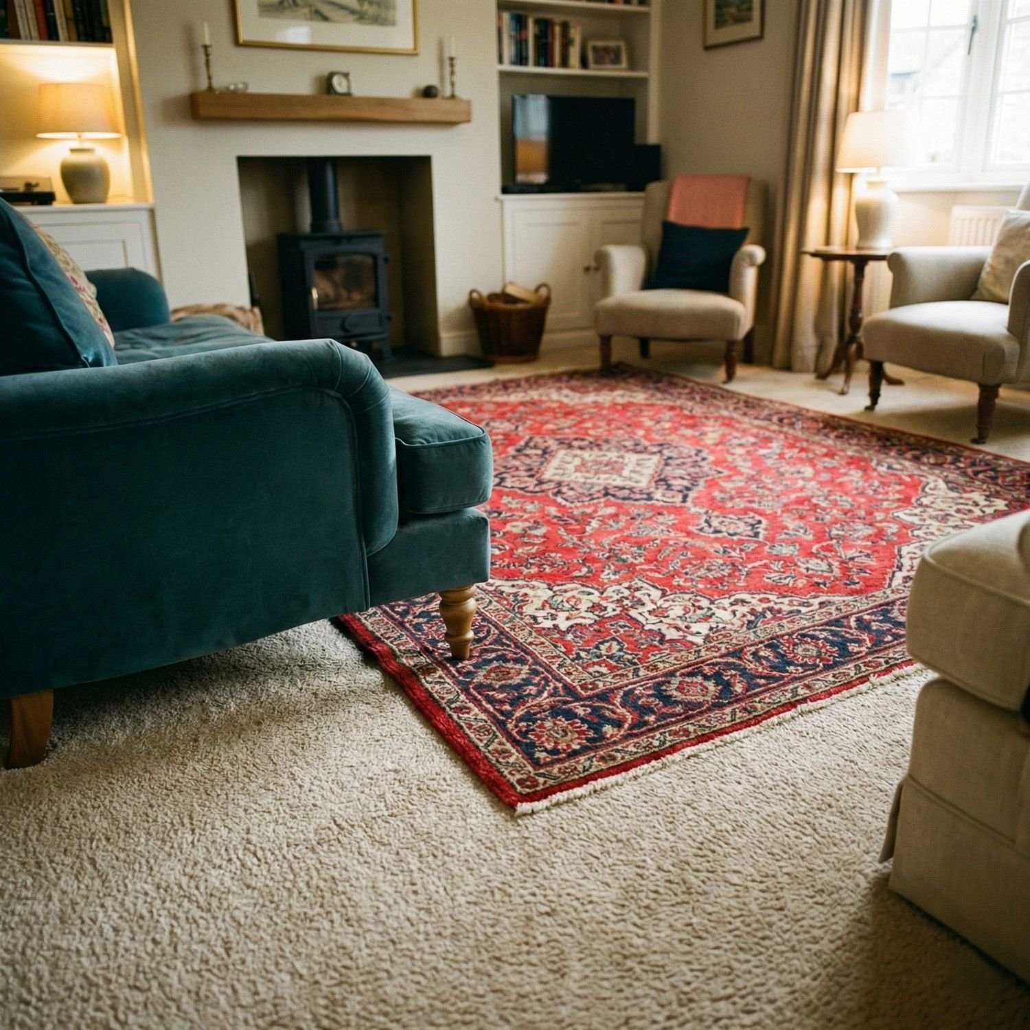 Can I Put a Persian Rug on Top of a Fitted Carpet? - Sharafi and Co