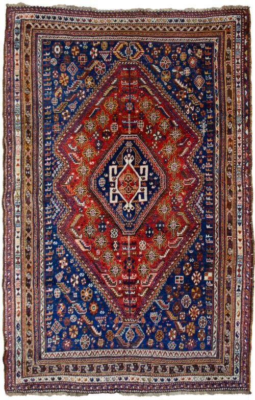 Antique Qashqai Rug 214x152cm