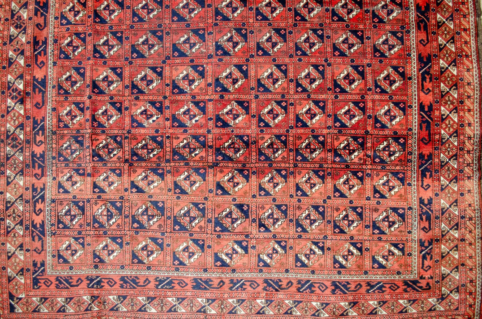 H374-Close-up2 rare-large-antique-baluch-carpet-square-design.jpg