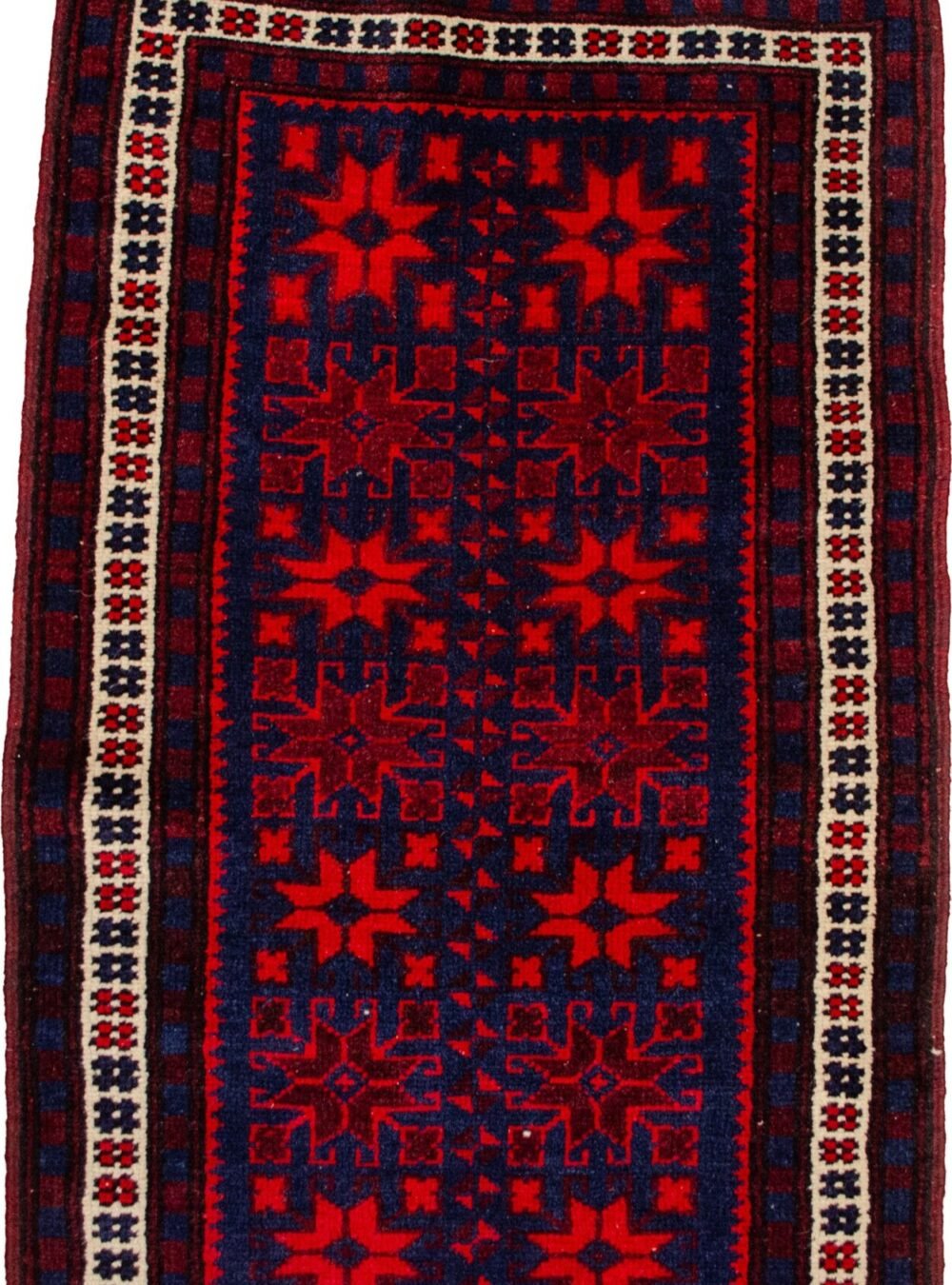 H389-Close-up antique-turkish-hallway-rug-snowflake-design.jpg
