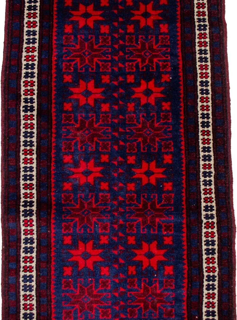 H389-Close-up1 antique-turkish-hallway-rug-snowflake-design.jpg