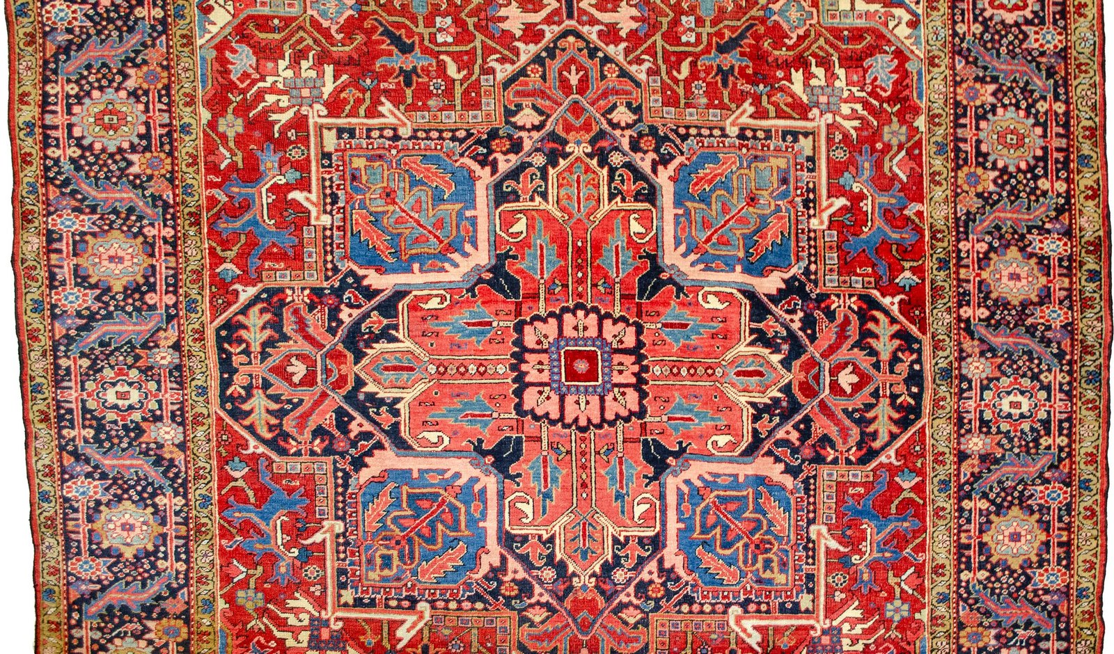 H392-Close-up1 jewel-tone-persian-heriz-rug-pink-mustard.jpg