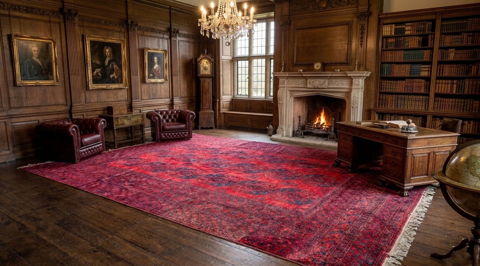 H398-Aktche-420x366cm-mock rich-red-elephant-foot-tribal-rug.jpg