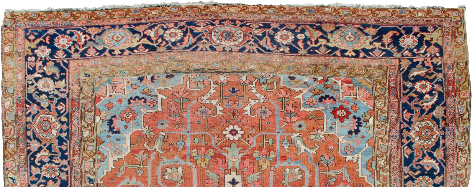 H399-Close-up1 navy-blue-samovar-border-persian-rug.jp