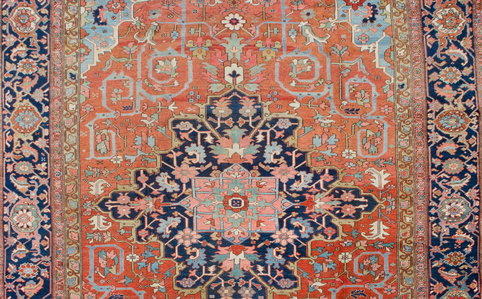 H399-Close-up2 navy-blue-samovar-border-persian-rug.jp