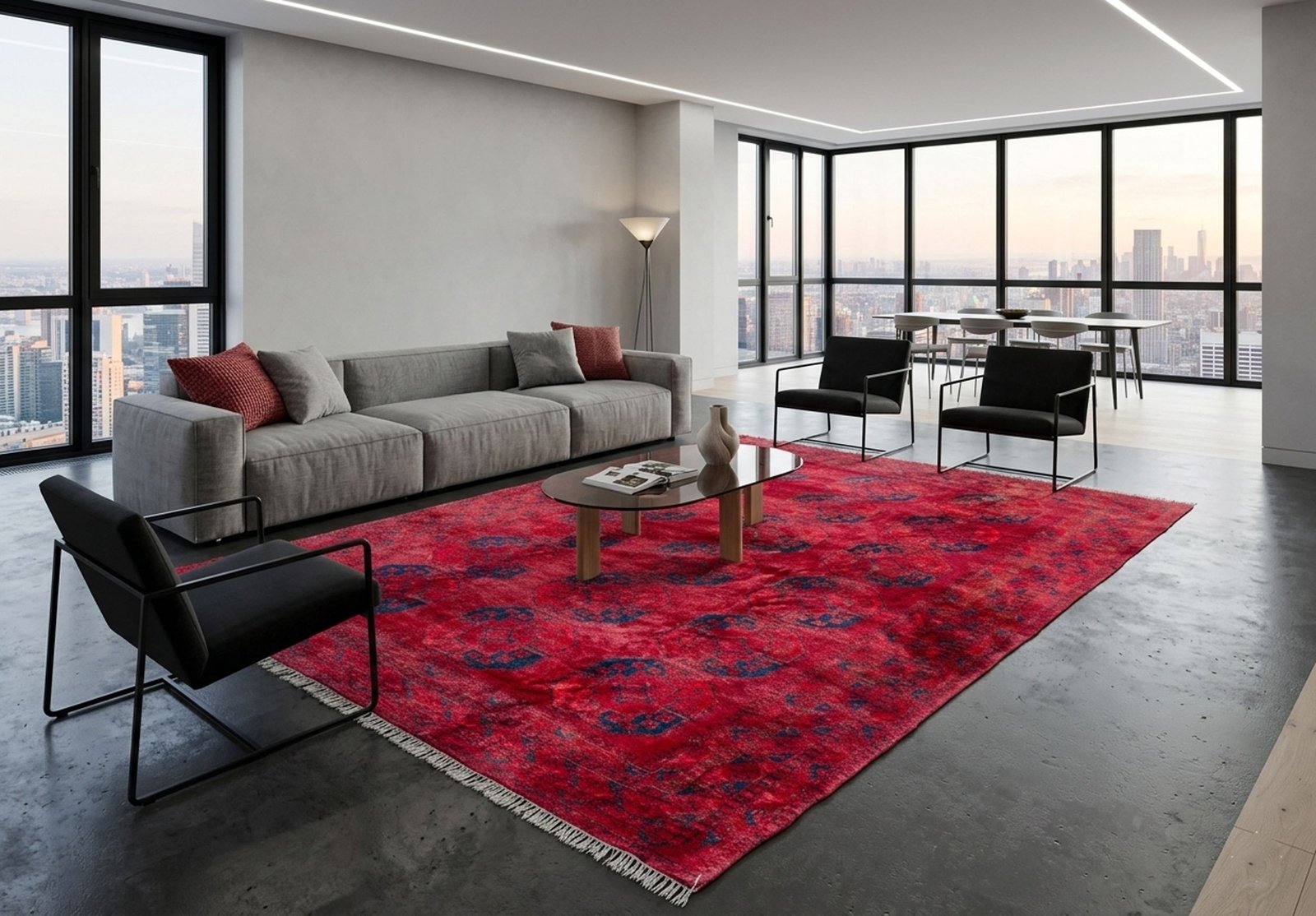 H401-Aktche-349x248cm-mock three-row-elephant-foot-tribal-rug-minimalist.jpg