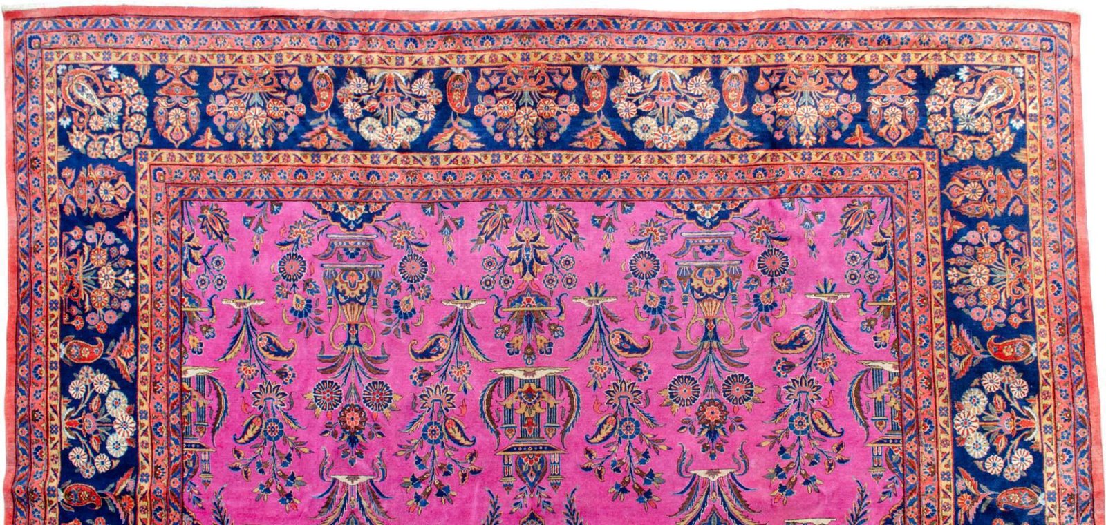 H406-Close-up rare-matured-ground-color-kashan-carpet.jpg