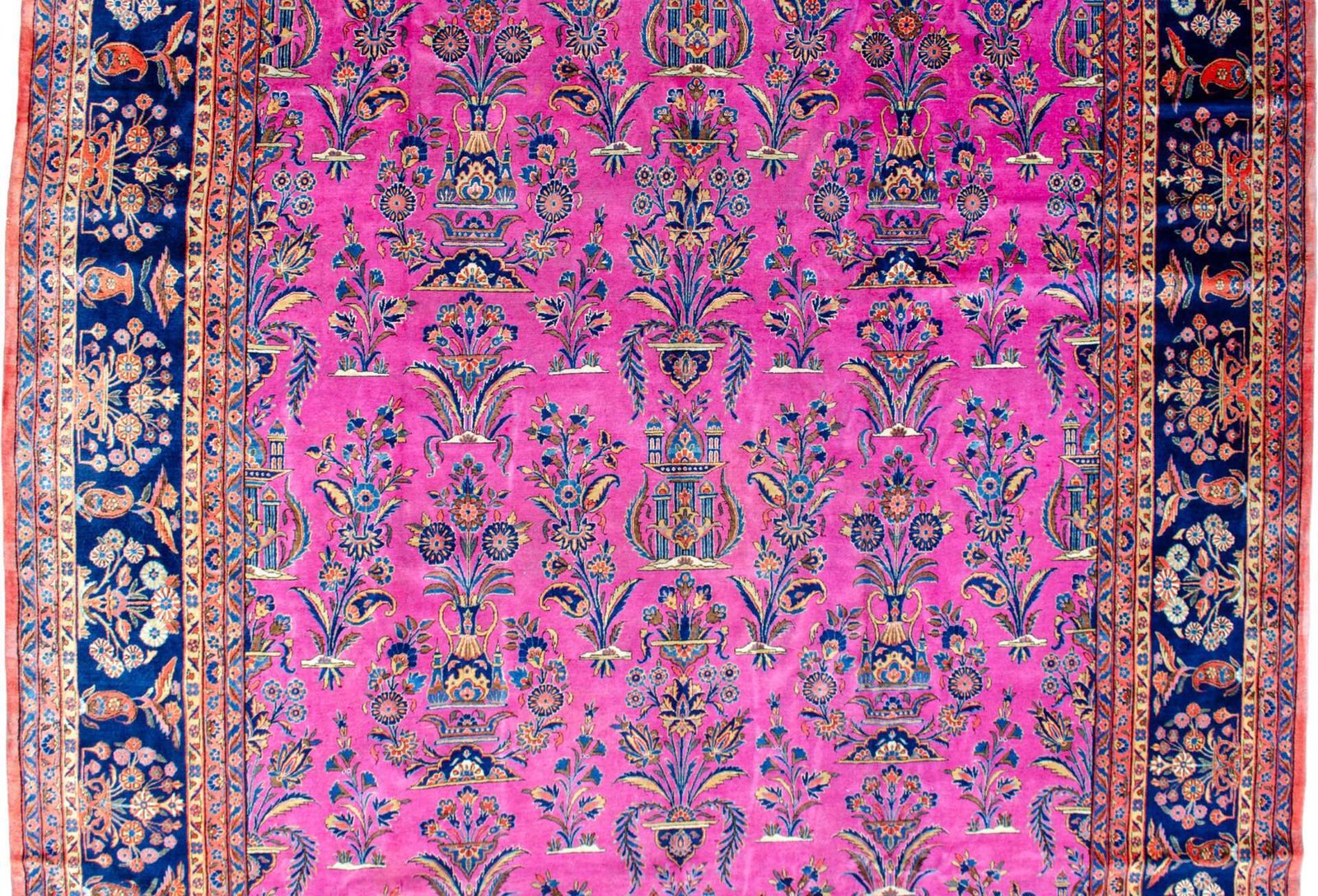 H406-Close-up1 rare-matured-ground-color-kashan-carpet.jpg