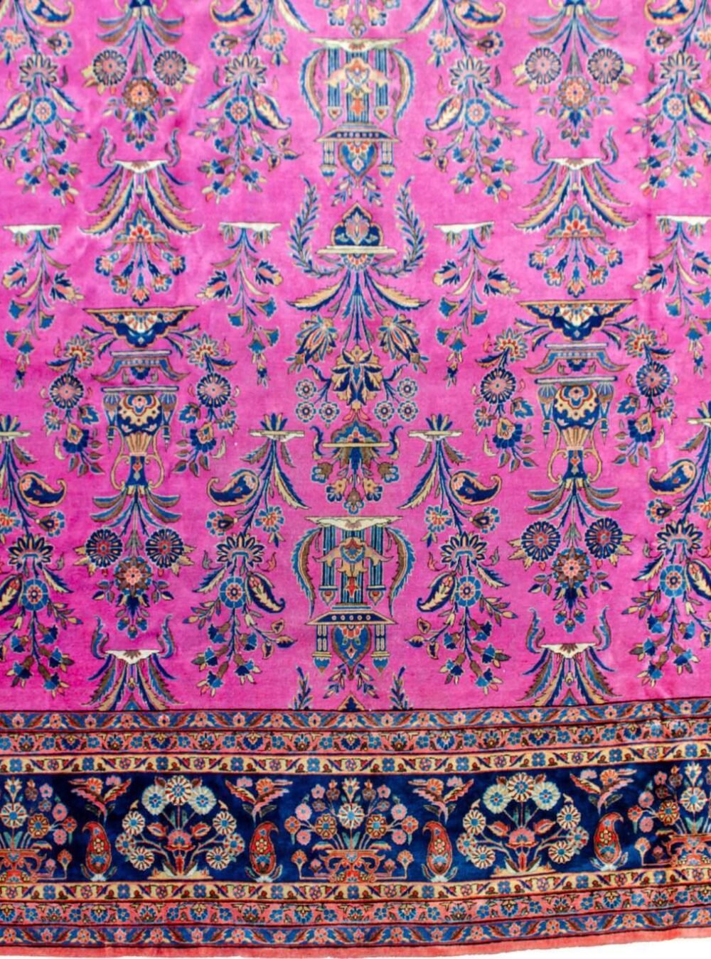 H406-Close-up2 rare-matured-ground-color-kashan-carpet.jpg