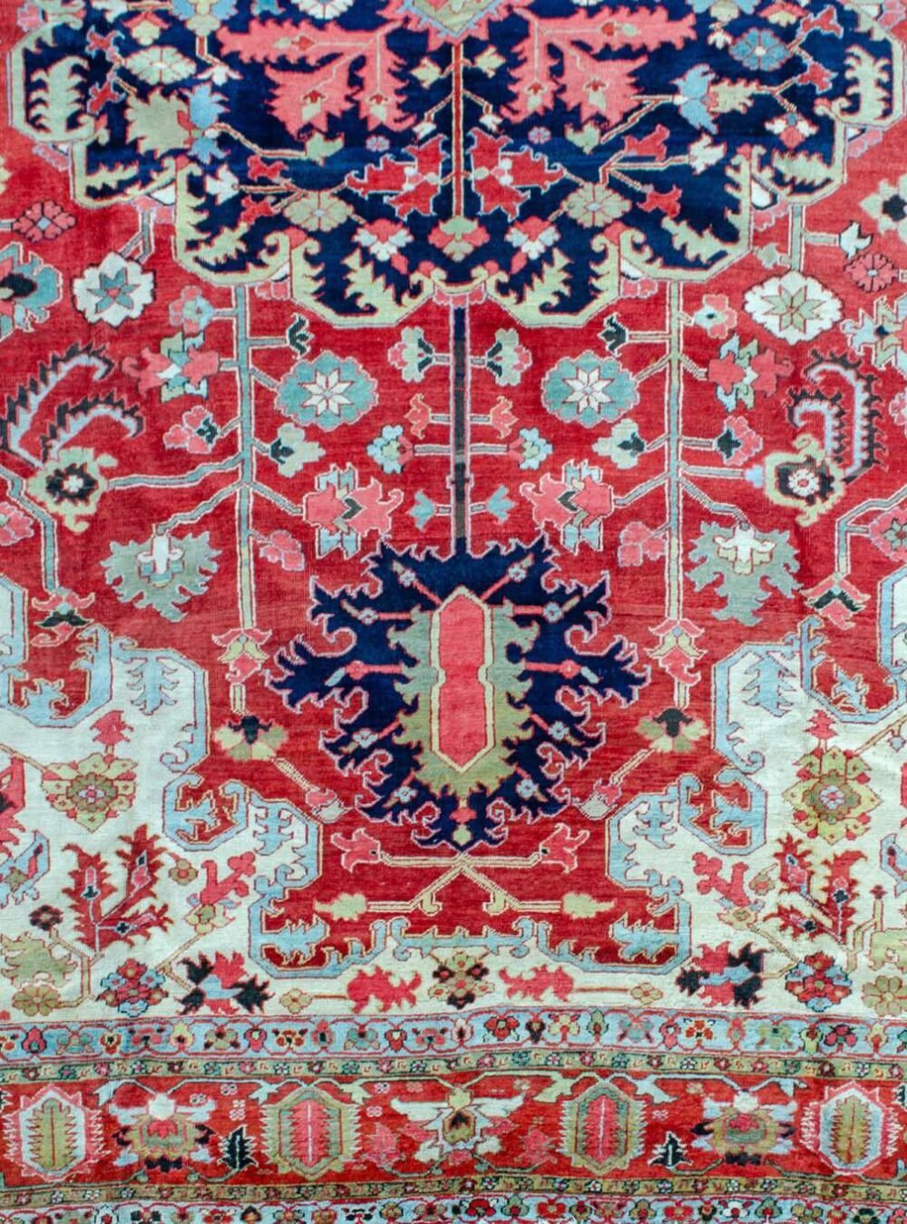 M408-Close-up2 nested-green-medallion-heriz-rug.jpg
