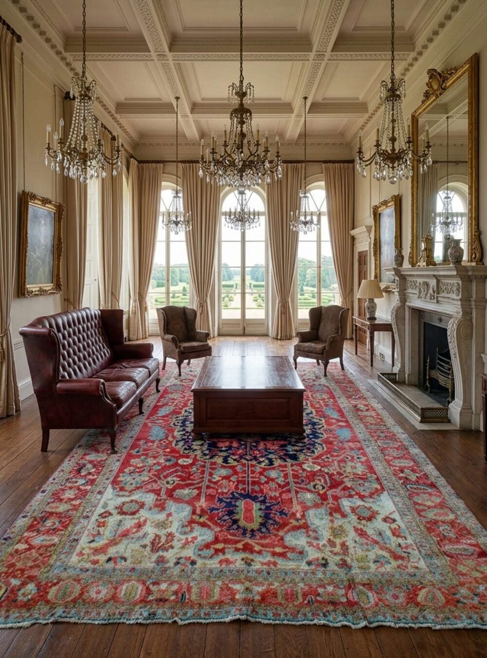 M408-Heriz-557x360cm-mock nested-green-medallion-heriz-rug.jpg
